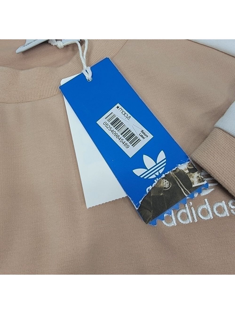 NEW Adidas Raglan T-Shirt Dress Cream White Women's Size XS Stretch Short Sleeve - Picture 4 of 12